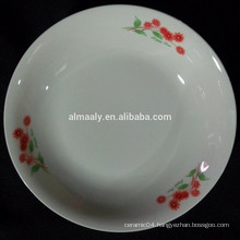 porcelain fruit plate, ceramic plate for fruit with decal